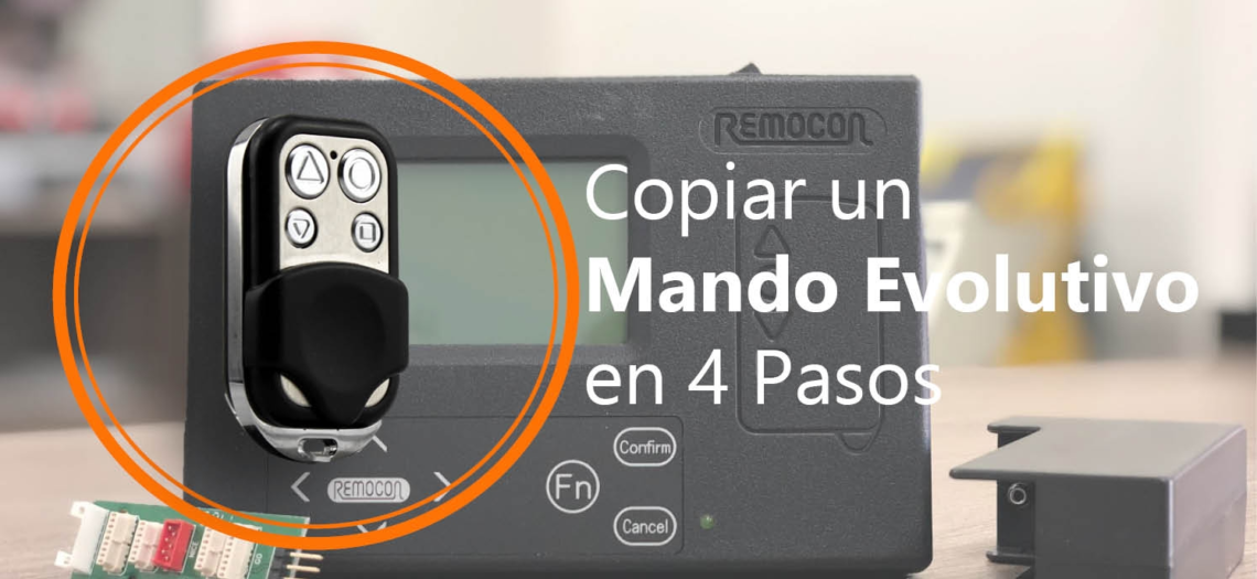 4 pasos para copiar un mando de garaje