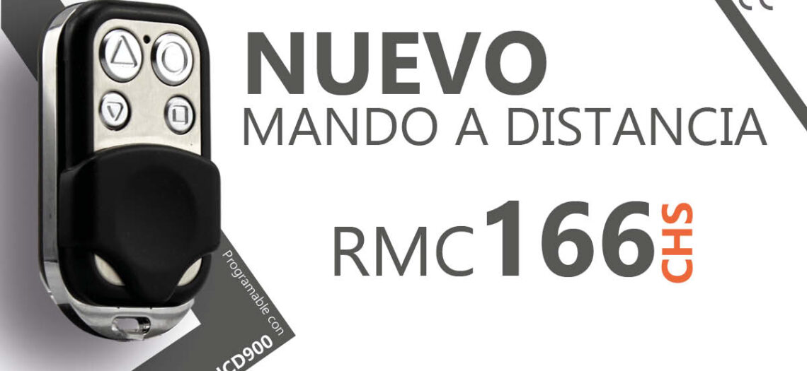 Nuevo Mando de garaje de Código fijo y Código Evolutivo: RMC166CHS
